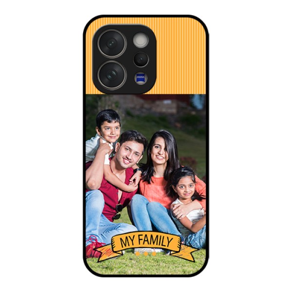 Vivo V70 Elite 5G Custom Glass Phone Case - My Family Design