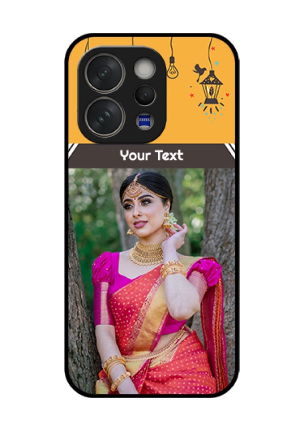 Vivo V70 Elite 5G Custom Glass Phone Case - With Family Picture And Icons