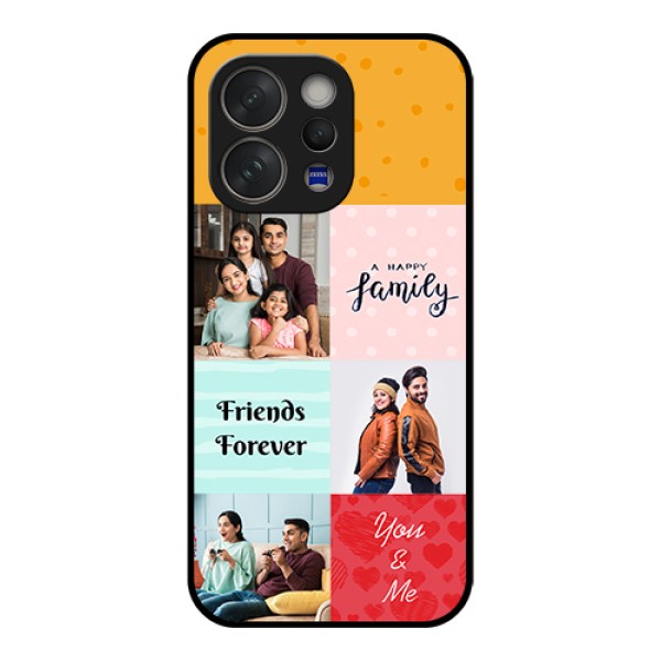Vivo V70 Elite 5G Custom Glass Phone Case - Images With Quotes Design