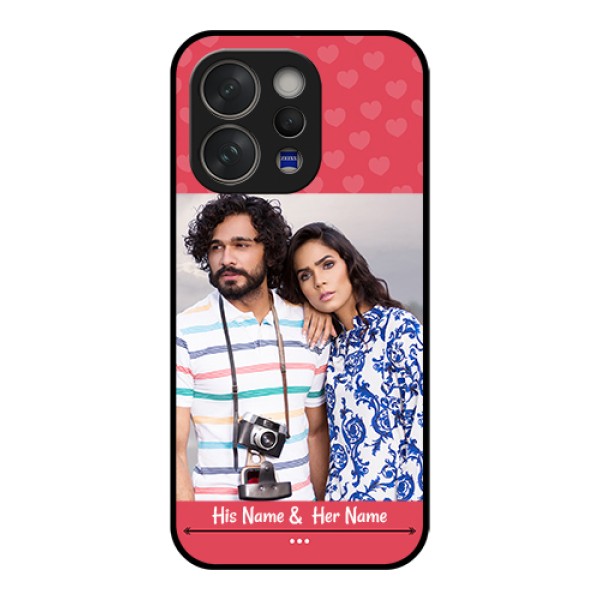 Vivo V70 Elite 5G Custom Glass Phone Case - Simple Love Design