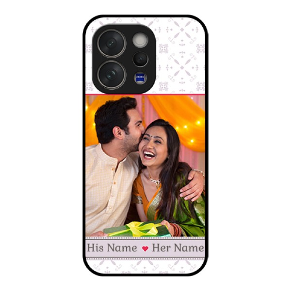 Vivo V70 Elite 5G Custom Glass Phone Case - With Photo And Ethnic Design Vivo V70 Elite 5G Custom Glass Phone Case - With Photo And Ethnic Design