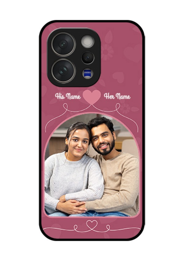 Vivo V70 Elite 5G Custom Glass Phone Case - Love Floral Design