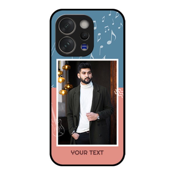 Vivo V70 Elite 5G Custom Glass Phone Case - With Color Musical Note Design Vivo V70 Elite 5G Custom Glass Phone Case - With Color Musical Note Design