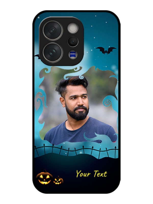 Custom Vivo V70 Elite 5G Custom Glass Phone Case - Halloween Frame Design