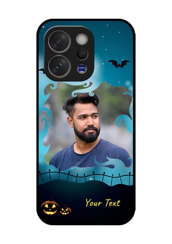 Vivo V70 Elite 5G Custom Glass Phone Case - Halloween Frame Design