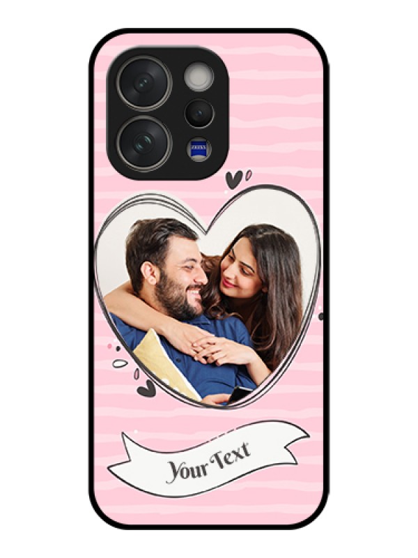 Custom Vivo V70 Elite 5G Custom Glass Phone Case - Vintage Heart Design