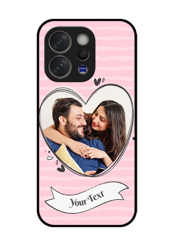 Vivo V70 Elite 5G Custom Glass Phone Case - Vintage Heart Design