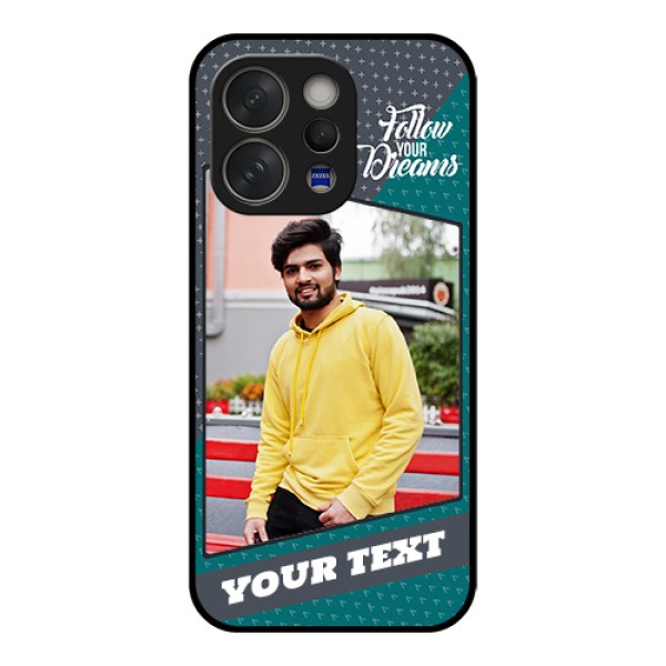 Vivo V70 Elite 5G Custom Glass Phone Case - Background Pattern Design With Quote Vivo V70 Elite 5G Custom Glass Phone Case - Background Pattern Design With Quote