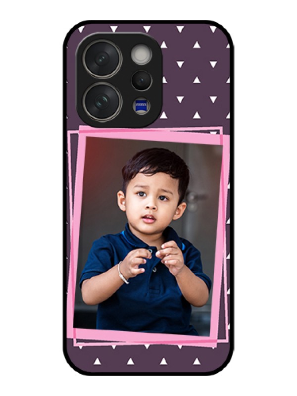 Custom Vivo V70 Elite 5G Custom Glass Phone Case - Triangle Pattern Dotted Design