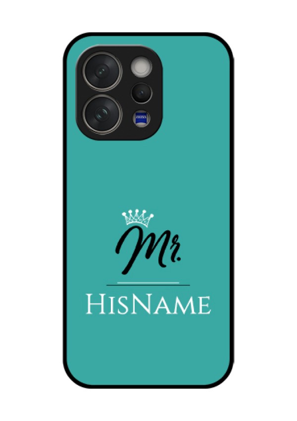 Vivo V70 Elite 5G Custom Glass Phone Case - Mr With Name Design