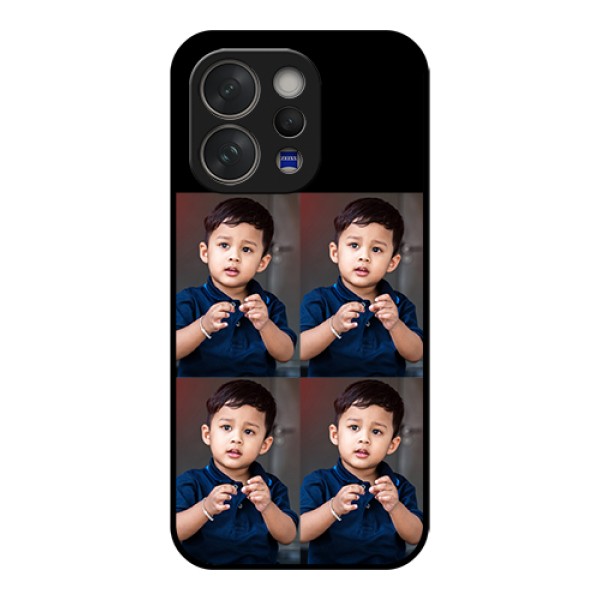 Vivo V70 Elite 5G Custom Glass Phone Case - 4 Image Holder Design