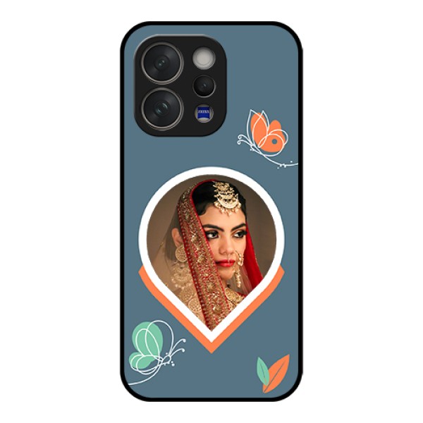 Vivo V70 Elite 5G Custom Glass Phone Case - Droplet Butterflies Design