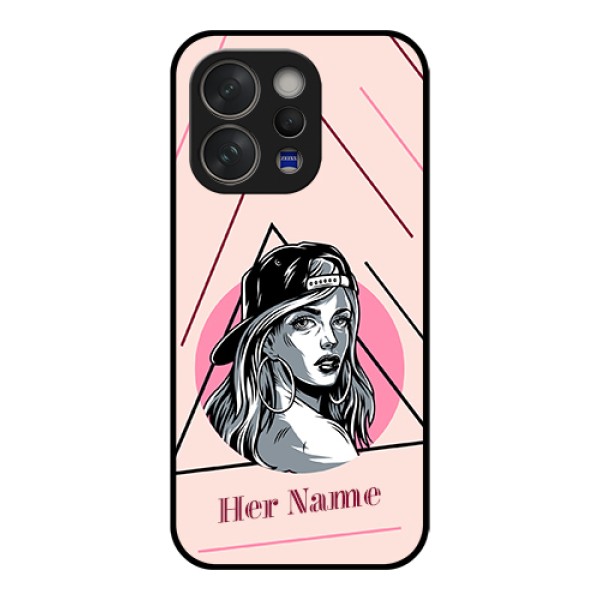 Vivo V70 Elite 5G Custom Glass Phone Case - Rockstar Girl Design