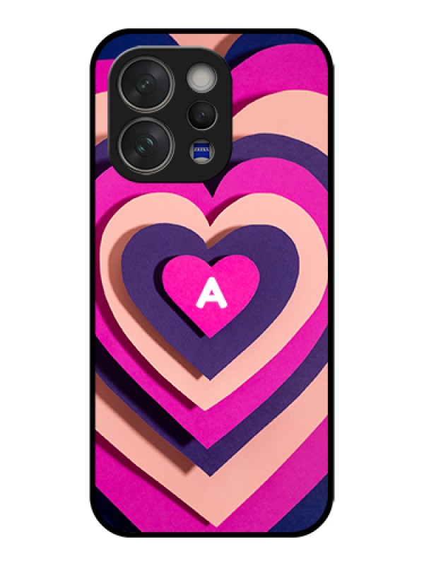 Custom Vivo V70 Elite 5G Custom Glass Phone Case - Cute Heart Pattern Design