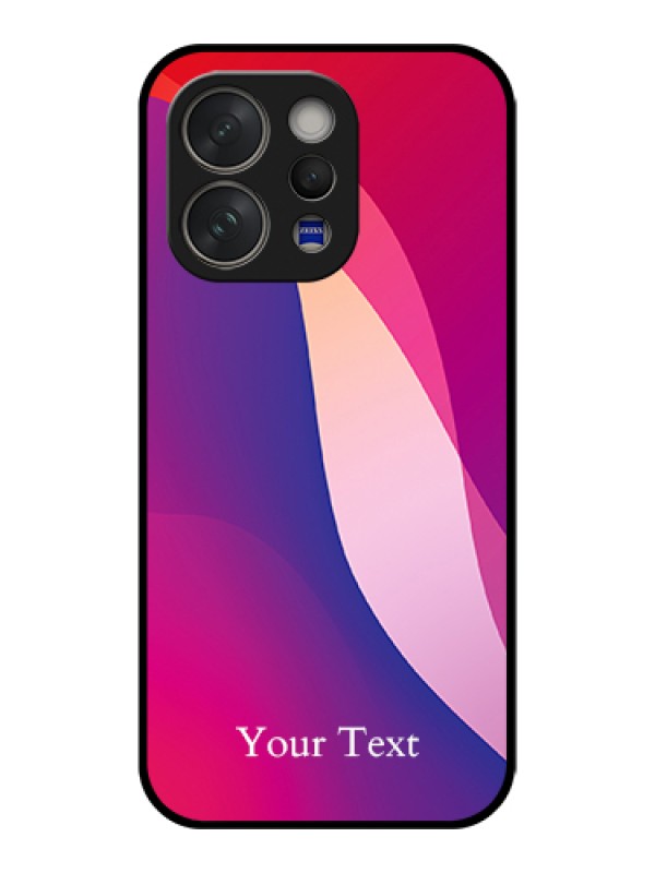 Custom Vivo V70 Elite 5G Custom Glass Phone Case - Digital Abstract Overlap Design