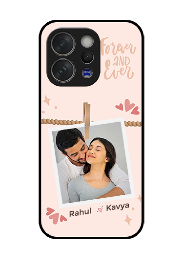 Vivo V70 Elite 5G Custom Glass Phone Case - Forever And Ever Love Design
