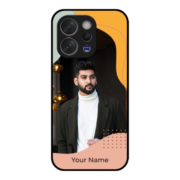 Vivo V70 Elite 5G Custom Glass Phone Case - Tri - Coloured Overlay Design Vivo V70 Elite 5G Custom Glass Phone Case - Tri - Coloured Overlay Design