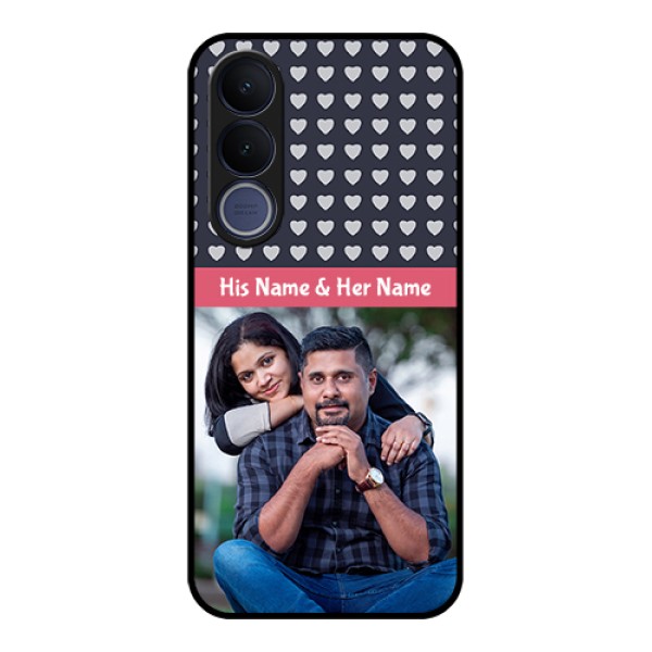 Vivo V70 FE 5G Custom Glass Phone Case - Love Symbols Design