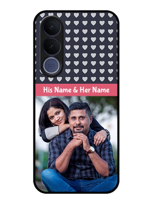 Custom Vivo V70 FE 5G Custom Glass Phone Case - Love Symbols Design