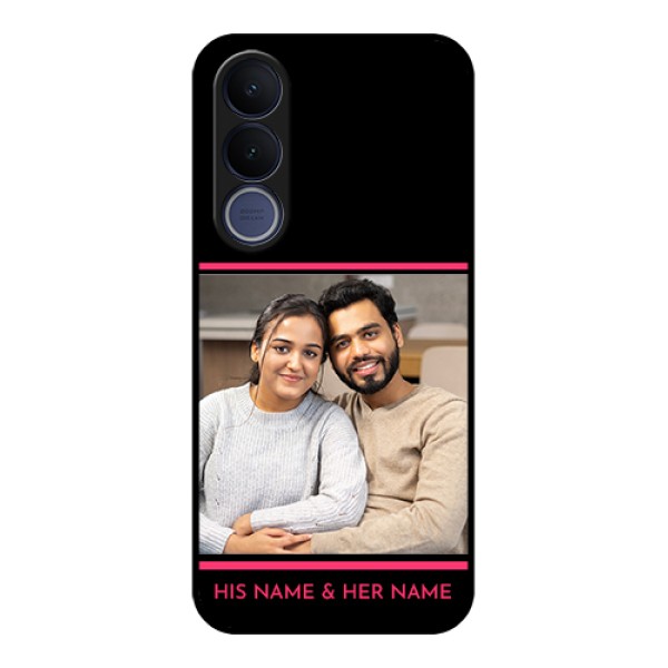 Vivo V70 FE 5G Custom Glass Phone Case - With Add Text Design