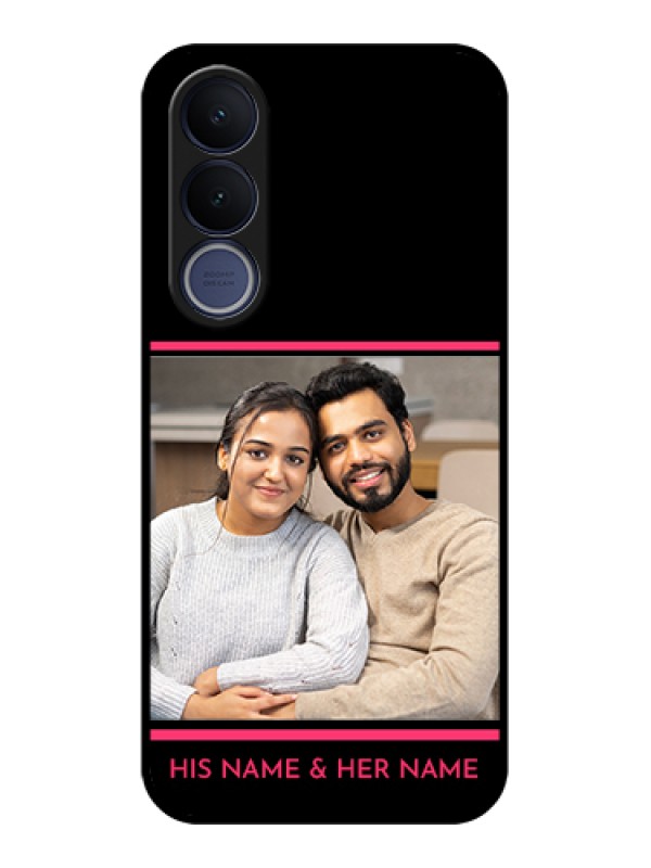 Custom Vivo V70 FE 5G Custom Glass Phone Case - With Add Text Design