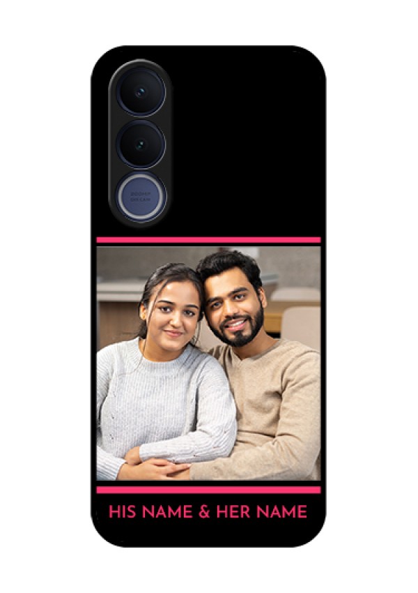 Vivo V70 FE 5G Custom Glass Phone Case - With Add Text Design