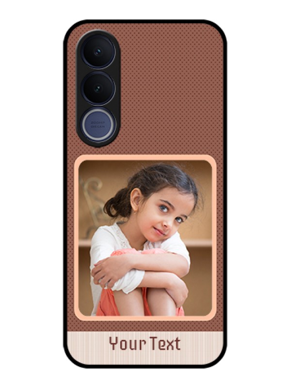 Custom Vivo V70 FE 5G Custom Glass Phone Case - Simple Pic Upload Design