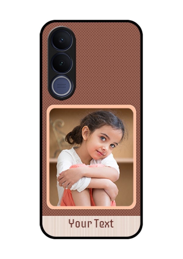 Vivo V70 FE 5G Custom Glass Phone Case - Simple Pic Upload Design