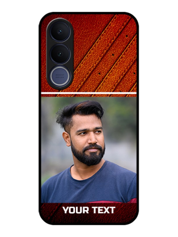 Custom Vivo V70 FE 5G Custom Glass Phone Case - Leather Phone Case Design