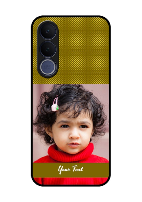 Vivo V70 FE 5G Custom Glass Phone Case - Simple Green Color Design