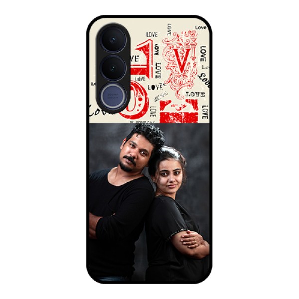 Vivo V70 FE 5G Custom Glass Phone Case - Trendy Love Design Case