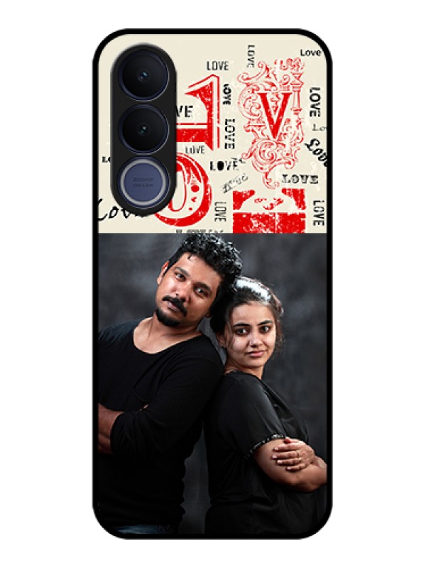 Custom Vivo V70 FE 5G Custom Glass Phone Case - Trendy Love Design Case