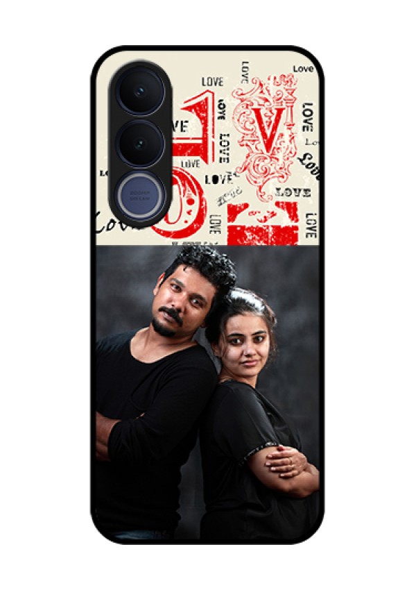 Vivo V70 FE 5G Custom Glass Phone Case - Trendy Love Design Case