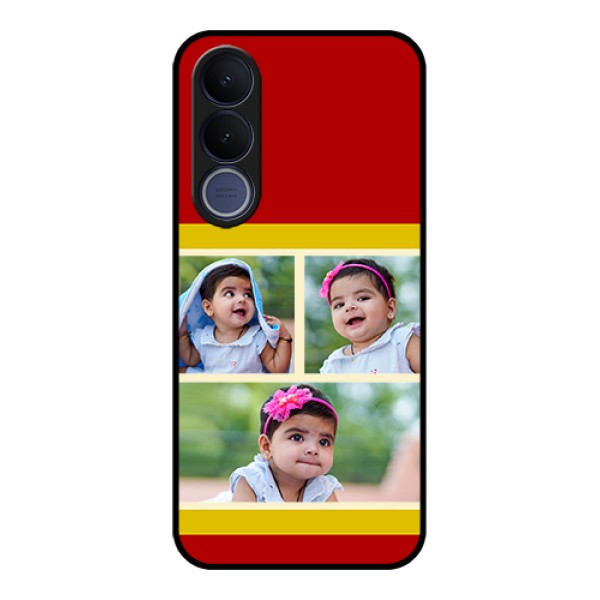 Vivo V70 FE 5G Custom Glass Phone Case - Multiple Pic Upload Design