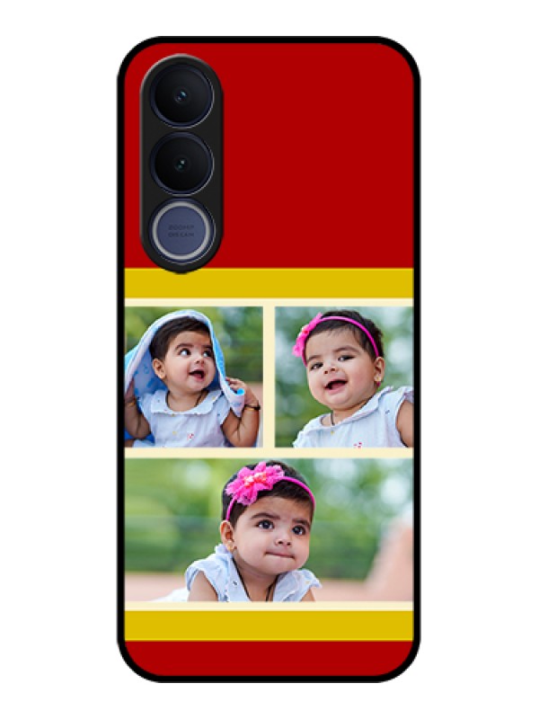 Custom Vivo V70 FE 5G Custom Glass Phone Case - Multiple Pic Upload Design