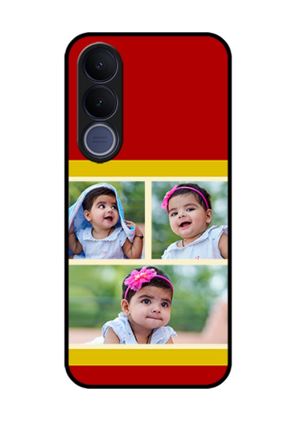 Vivo V70 FE 5G Custom Glass Phone Case - Multiple Pic Upload Design