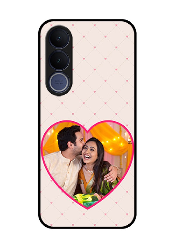 Vivo V70 FE 5G Custom Glass Phone Case - Heart Shape Design