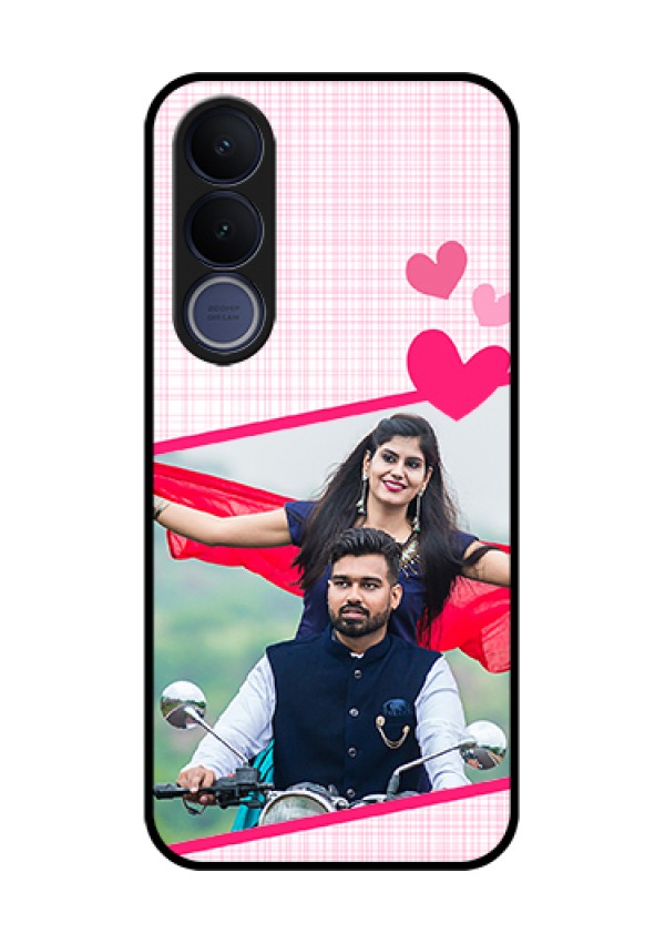Vivo V70 FE 5G Custom Glass Phone Case - Love Shape Heart Design
