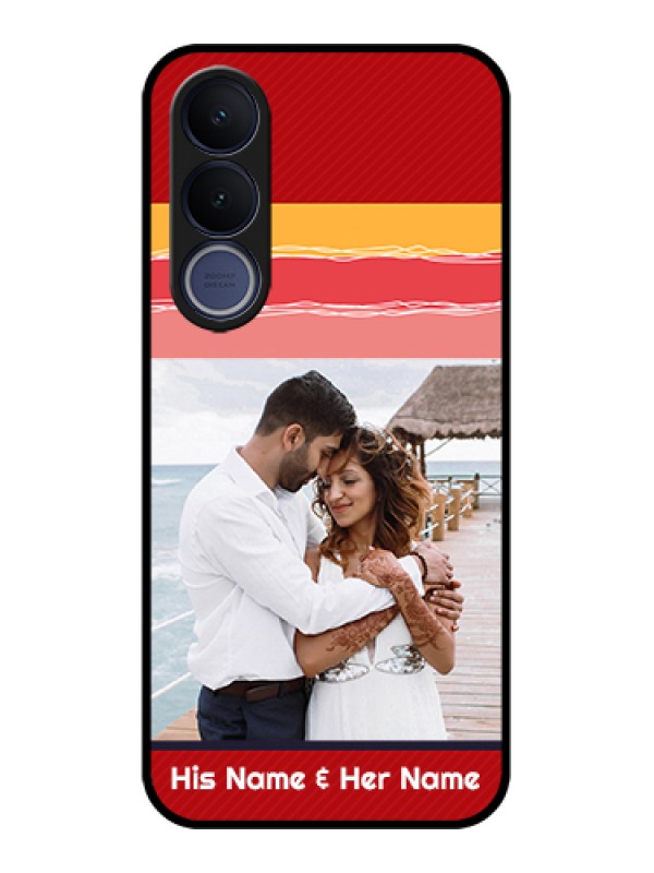 Custom Vivo V70 FE 5G Custom Glass Phone Case - Colorful Case Design