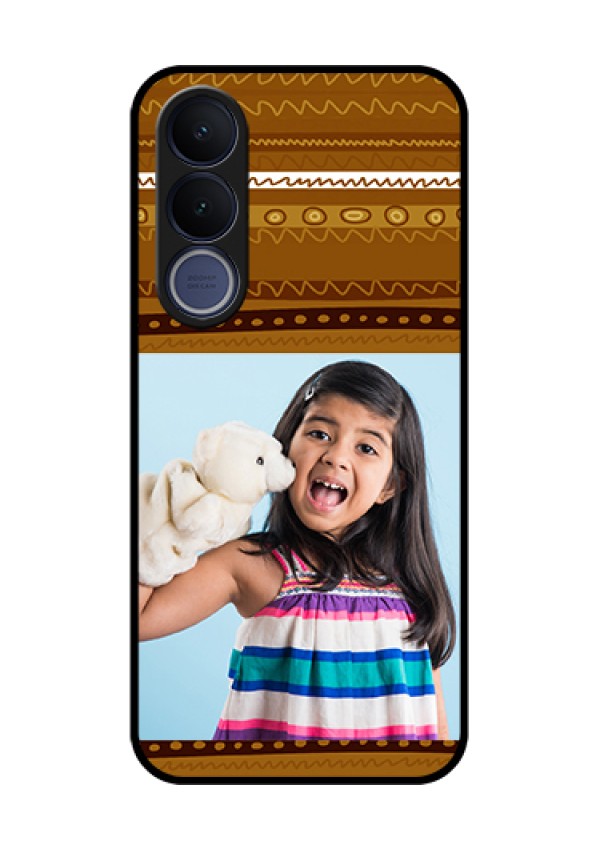 Vivo V70 FE 5G Custom Glass Phone Case - Friends Picture Upload Design
