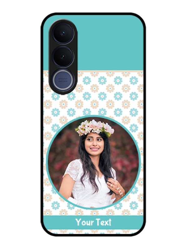 Custom Vivo V70 FE 5G Custom Glass Phone Case - Beautiful Flowers Design