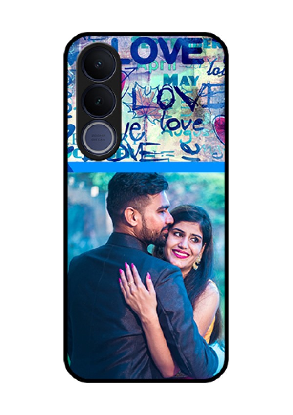 Vivo V70 FE 5G Custom Glass Phone Case - Colorful Love Design