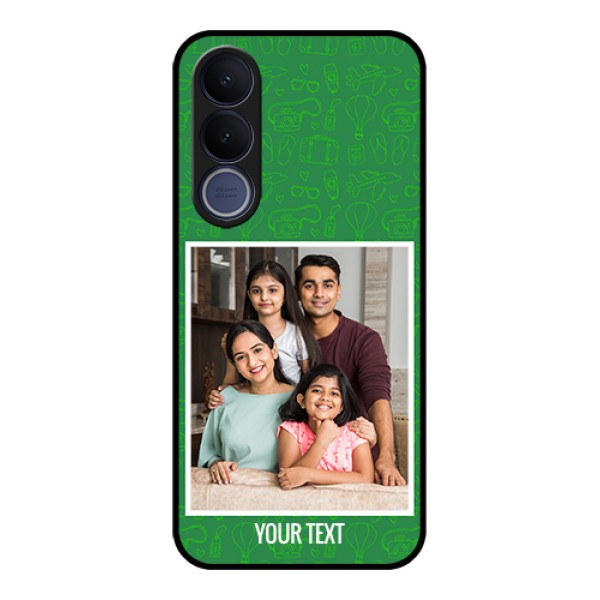 Vivo V70 FE 5G Custom Glass Phone Case - Picture Upload Design