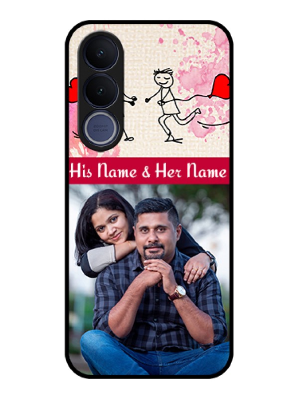 Custom Vivo V70 FE 5G Custom Glass Phone Case - You And Me Case Design