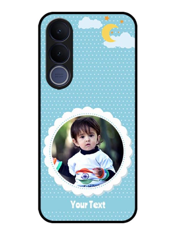 Custom Vivo V70 FE 5G Custom Glass Phone Case - Violet Pattern Design