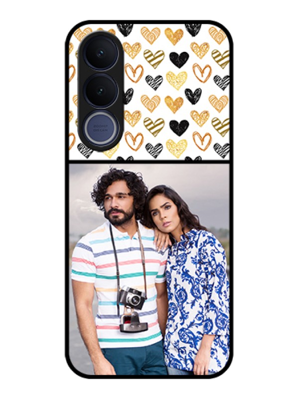Custom Vivo V70 FE 5G Custom Glass Phone Case - Love Symbol Design