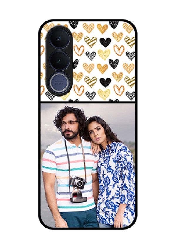 Vivo V70 FE 5G Custom Glass Phone Case - Love Symbol Design