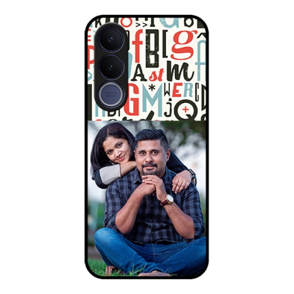 Vivo V70 FE 5G Custom Glass Phone Case - Alphabet Design