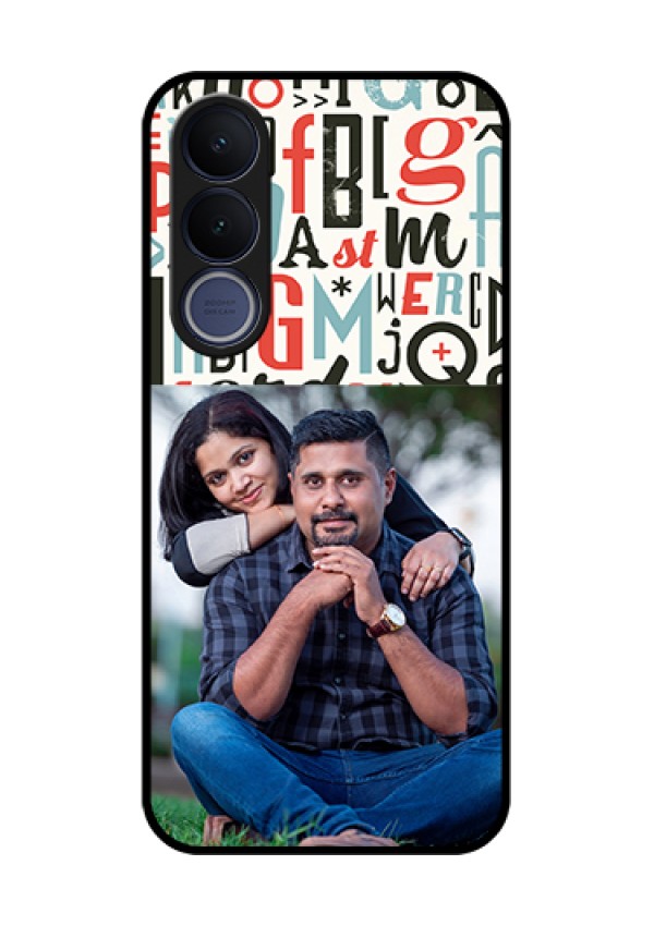 Vivo V70 FE 5G Custom Glass Phone Case - Alphabet Design