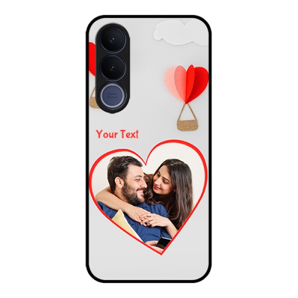 Vivo V70 FE 5G Custom Glass Phone Case - Parachute Love Design